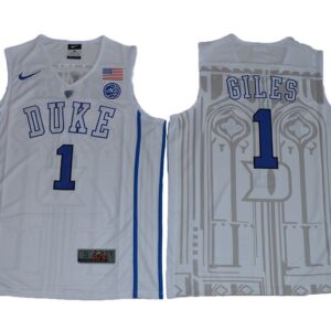 NCAA Duke Blue Devils 1 Harry Giles White Basketball Men Jersey