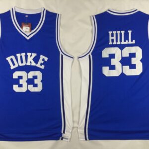 NCAA Duke Blue Devils 33 Grant Hill Blue Basketball Men Jersey