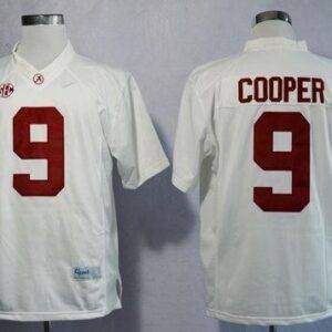 NCAA Alabama Crimson Tide 9 Amari Cooper White Limited Men Jersey
