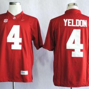 NCAA Alabama Crimson Tide 4 T.J Yeldon Red Limited Men Jersey