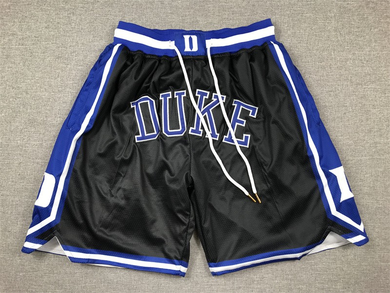 NCAA Duke Blue Devils Black Just Don Shorts