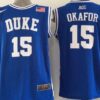NCAA Duke Blue Devils 15 Jahlil Okafor Blue Basketball New Men Jersey