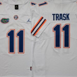NCAA Florida Gators 11 Kyle Trask White Men Jersey
