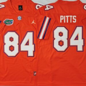 NCAA Florida Gators 84 PITTS Orange Men Jersey