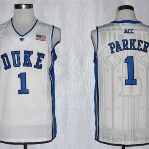 NCAA Duke Blue Devils 1 Jabari Parker White Basketball Men Jersey