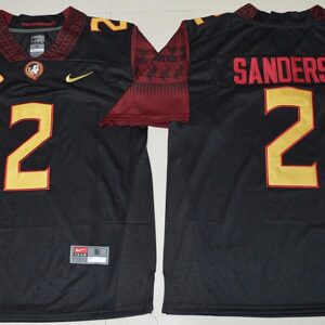 NCAA Florida State Seminoles 2 Deion Sanders Black Limited Limited Men Jersey