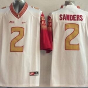 NCAA Florida State Seminoles 2 Deion Sanders White Limited Limited Men Jersey