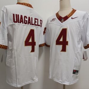 NCAA Florida State Seminoles 4 DJ Uiagalelei White F.U.S.E. Vapor Limited Men Jersey