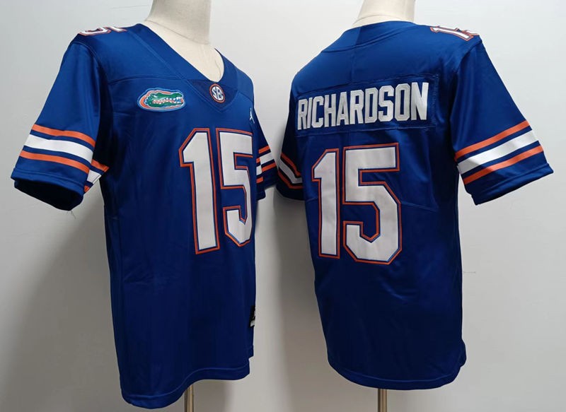 NCAA Florida Gators 15 Anthony Richardson Blue Limited Men Jersey