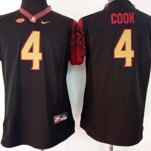 NCAA Florida State Seminoles 4 Dalvin Cook Black College Football Men Jersey