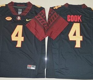NCAA Florida State Seminoles 4 Dalvin Cook Black Men Jersey