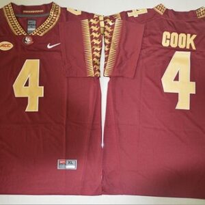 NCAA Florida State Seminoles 4 Dalvin Cook Red Men Jersey