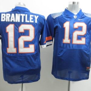 NCAA Florida Gators 12 John Brantley Blue Men Jersey