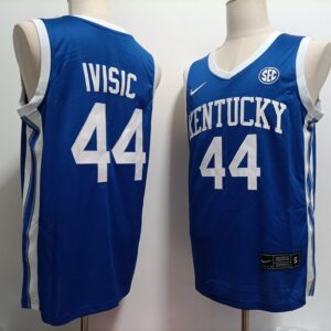 NCAA Kentucky Wildcats 44 Zvonimir Ivisic Blue Vapor Limited Men Jersey