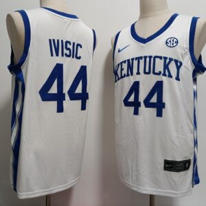 NCAA Kentucky Wildcats 44 Zvonimir Ivisic White Vapor Limited Men Jersey