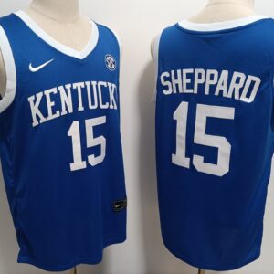 NCAA Kentucky Wildcats 15 Reed Sheppard Blue Vapor Limited Men Jersey