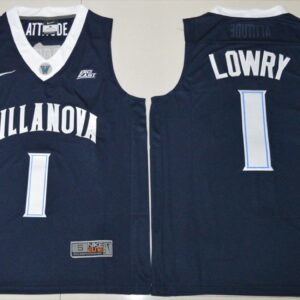 NCAA Wildcats 1 Kyle Lowry Navy Blue Basketball Men Jersey