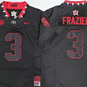 Georgia Bulldogs 3 Nate Frazier Black F.U.S.E. Vapor Limited Men Jersey