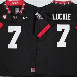 Georgia Bulldogs 7 Lawson Luckie Black F.U.S.E. Vapor Limited Men Jersey
