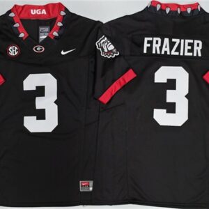 Georgia Bulldogs 3 Nate Frazier Black F.U.S.E. Vapor Limited Men Jersey