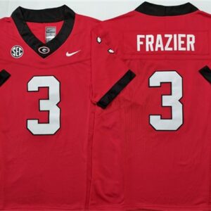 NCAA Georgia Bulldogs 3 Nate Frazier Red F.U.S.E. Vapor Limited Men Jersey