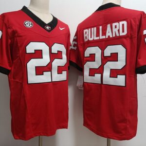 NCAA Bulldogs 22  Javon Bullard Red 2023 F.U.S.E Vapor Limited Men Jersey