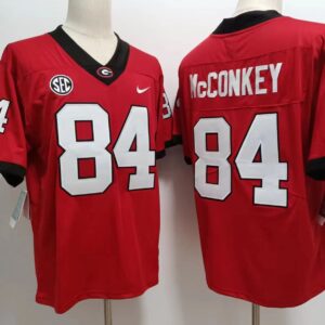 NCAA Bulldogs 84 McCONKEY Red College Football Limited Men Jersey