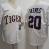 NCAA LSU Tigers 20 Paul Skenes White Nike Men Jersey