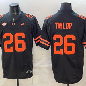 Miami Hurricanes 26 Taylor Black F.U.S.E. Vapor Limited Men Jersey