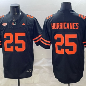 Miami Hurricanes 25 Hurricanes Black F.U.S.E. Vapor Limited Men Jersey