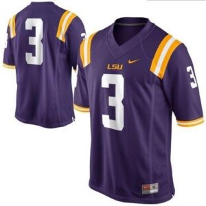 NCAA LSU Tigers 3 Purple Men Jersey