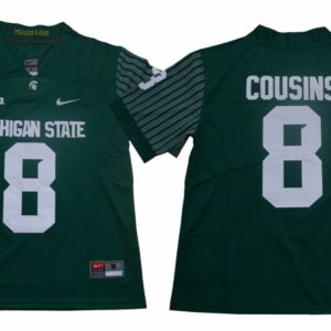 NCAA Michigan State SpartansMiami Hurricanes 8 Kirk Cousins Football Limited Men Jersey