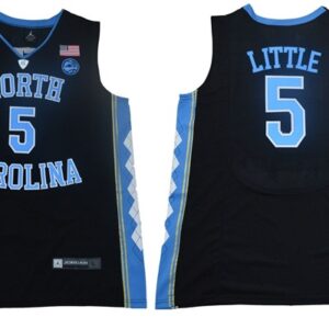 NCAA North Carolina 5  Nassir Little College Basketball Black Men Jersey