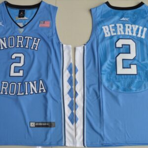 NCAA Heels 2 Joel Berry II  Blue Basketball Men Jersey