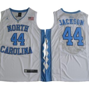 NCAA Heels 44 Justin Jackson White Basketball Men Jersey
