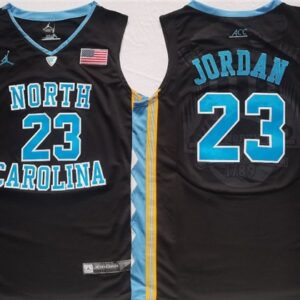 NCAA North Carolina Tar Heels 23 Michael Jordan Black Men Jersey