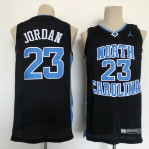 NCAA North Carolina Tar Heels 23 Michael Jordan Black Jordan Men Jersey