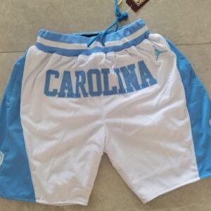 NCAA North Carolina White Shorts
