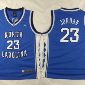 NCAA North Carolina Tar Heels 23 Michael Jordan Blue Basketball Men Jersey