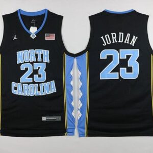 NCAA North Carolina Tar Heels 23 Michael Jordan Black Basketball Men Jersey