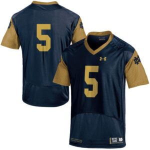 NCAA Notre Dame Fighting Irish 5 Manti Te'o Navy Blue Men Jersey