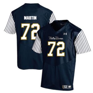 NCAA Notre Dame Fighting Irish 72 Nick Martin Navy College Football Men Jersey