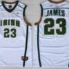 NCAA Notre Dame Fighting Irish 23 Lebron James White Basketball Men Jersey