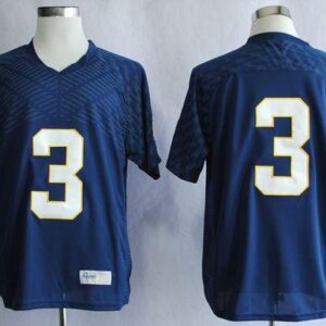 NCAA Notre Dame Fighting Irish 3 Joe Montana Navy Blue Men Jersey