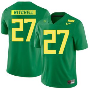 NCAA Oregon Ducks 27 Terrance Mitchell Apple Green Nike College Football Men Jersey