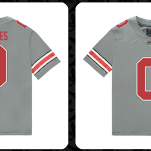 NCAA Ohio State Buckeyes 0 Sonny Styles Grey Vapor Limited Men Jersey
