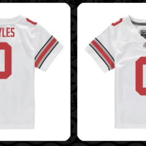 NCAA Ohio State Buckeyes 0 Sonny Styles White Vapor Limited Men Jersey