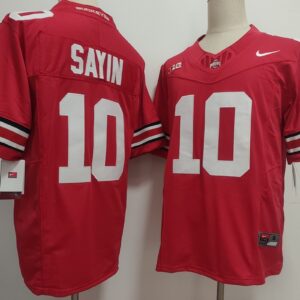 NCAA Buckeyes 10 Sayin Red F.U.S.E. Vapor Limited Men Jersey
