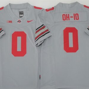 NCAA Buckeyes 0 OH-IO Gray F.U.S.E. Vapor Limited Men Jersey