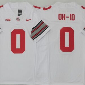 NCAA Buckeyes 0 OH-IO White F.U.S.E. Vapor Limited Men Jersey